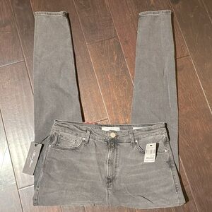 Mavi Lucy super high rise super skinny faded black distressed denim jeans NWT 31